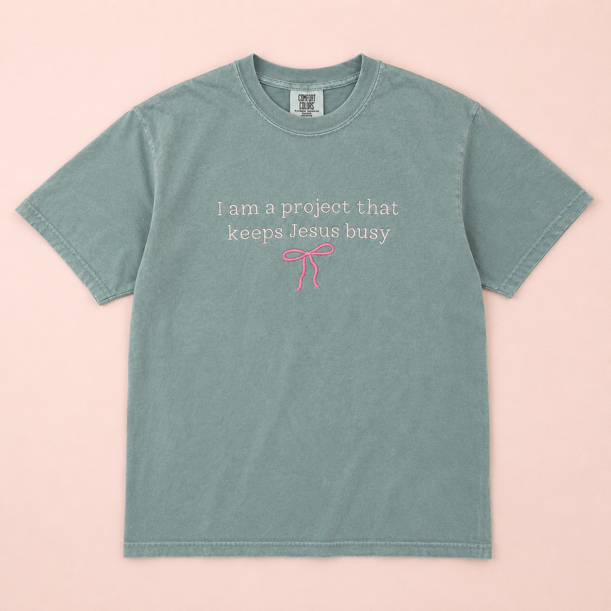 I Am A Project Embroidered Tee