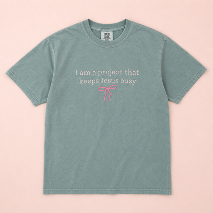 I Am A Project Embroidered Tee