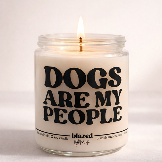 Dogs Are My People Candle