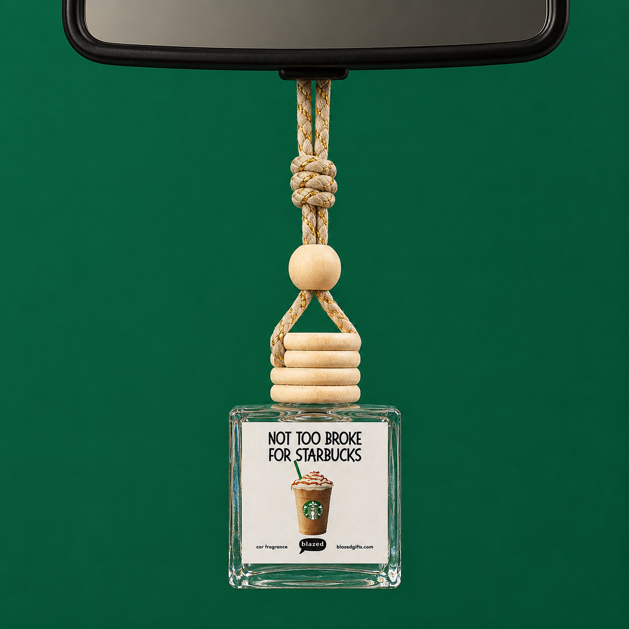Not Too Broke For Starbucks Car Fragrance