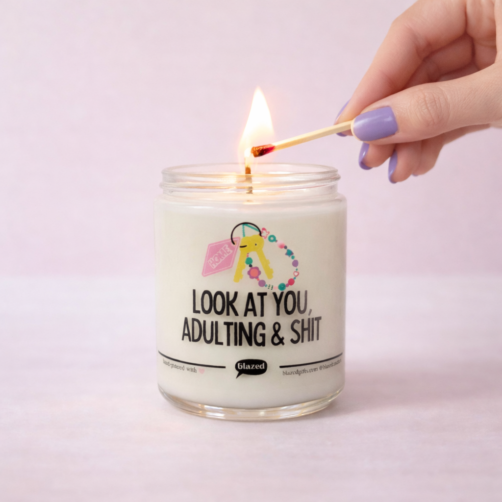 Cute Housewarming Candle - Look At You Two Adulting