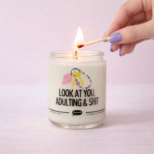 Cute Housewarming Candle - Look At You Two Adulting