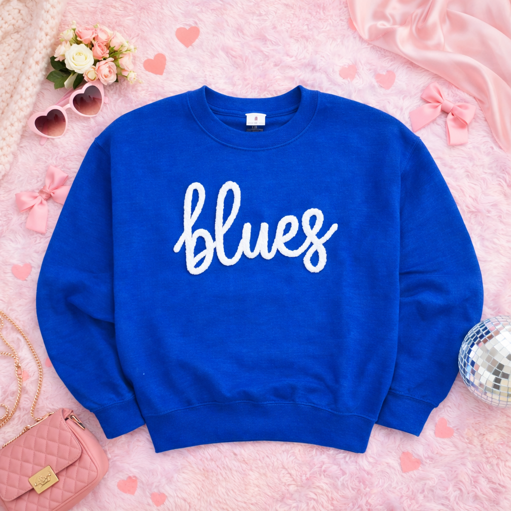 Blues Yarn Sweatshirts