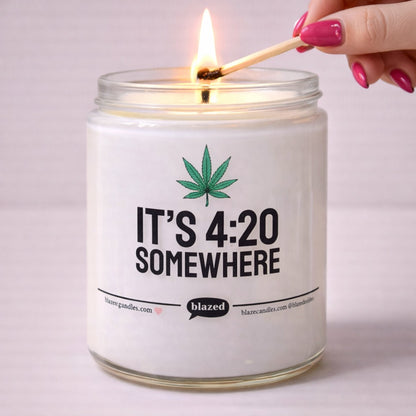 It's 4:20 Somewhere Candle