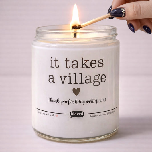 It Takes a Village Candle