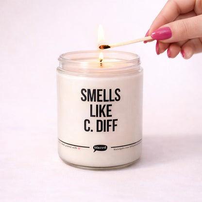 Smells Like C. Diff Candle