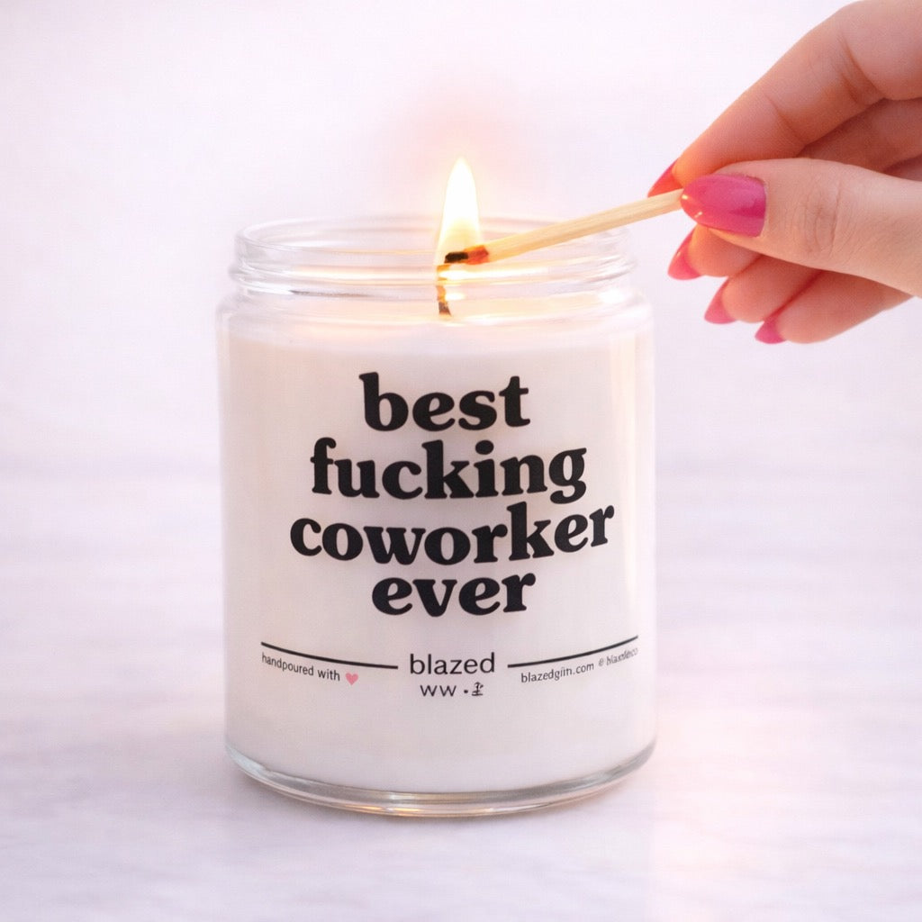 Best Fucking Coworker Ever Candle