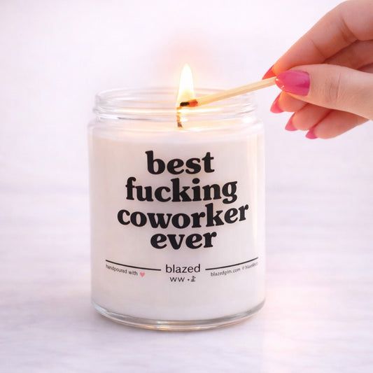 Best Fucking Coworker Ever Candle