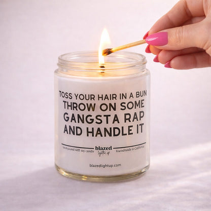 Toss Your Hair in a Bun... Candle