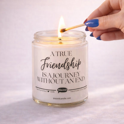 A True Friendship Is a Journey ... Candle