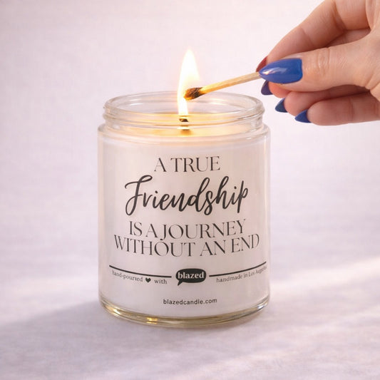 A True Friendship Is a Journey ... Candle