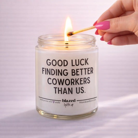 Good Luck Finding A Better Coworker Than Us Candle