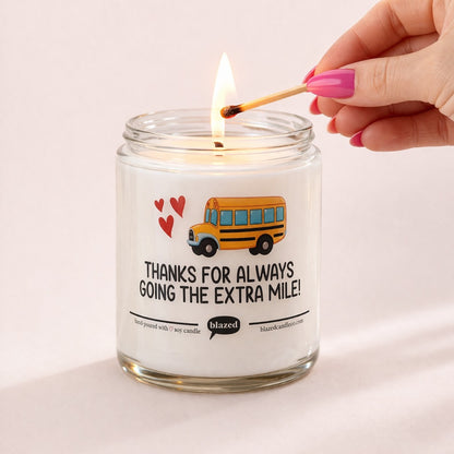 Thanks For Always Going The Extra Mile Candle