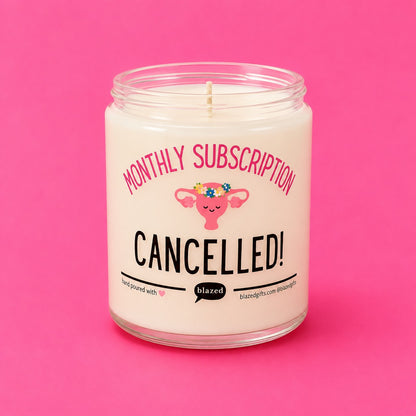 Monthly Subscription Cancelled Candle