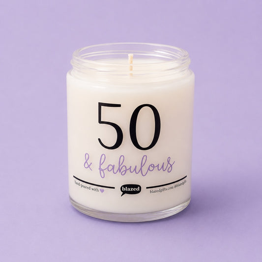 50 & Fabulous Candle