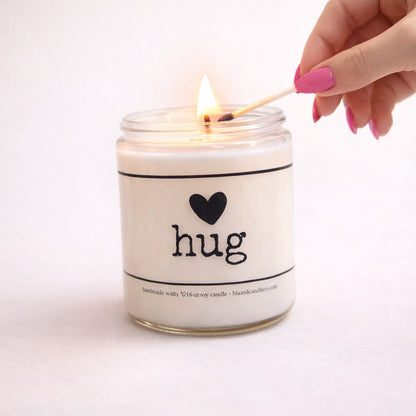 <3 Hug Candle