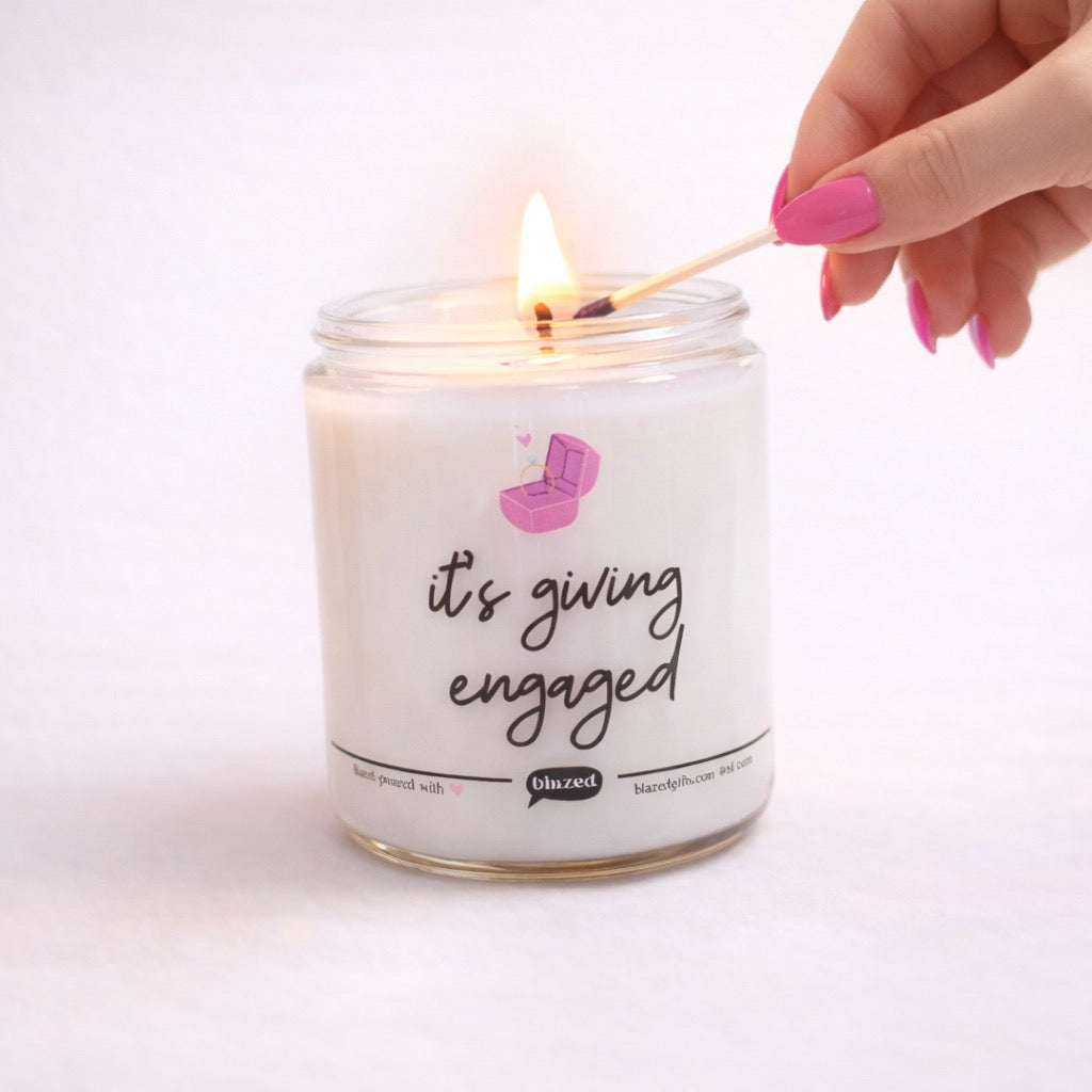 It's Giving Engaged Candle