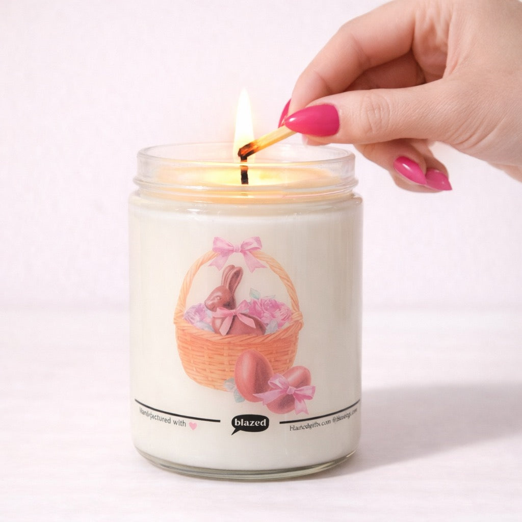 Chocolate Bunny Basket Candle