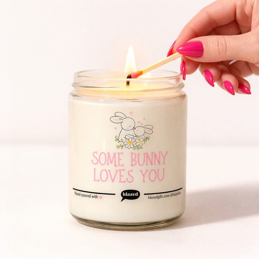 Some Bunny Loves You Candle