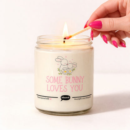 Some Bunny Loves You Candle