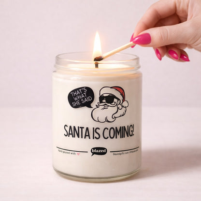 Santa is Coming .. Candle