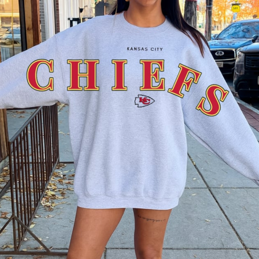 Chiefs Sleeve to Sleeve Crewneck - IN STOCK