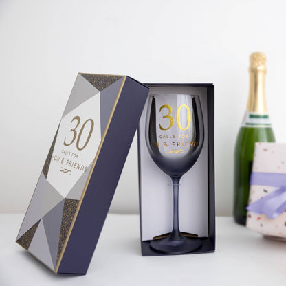 30 - Gift Boxed 19 oz Crystal Wine Glass