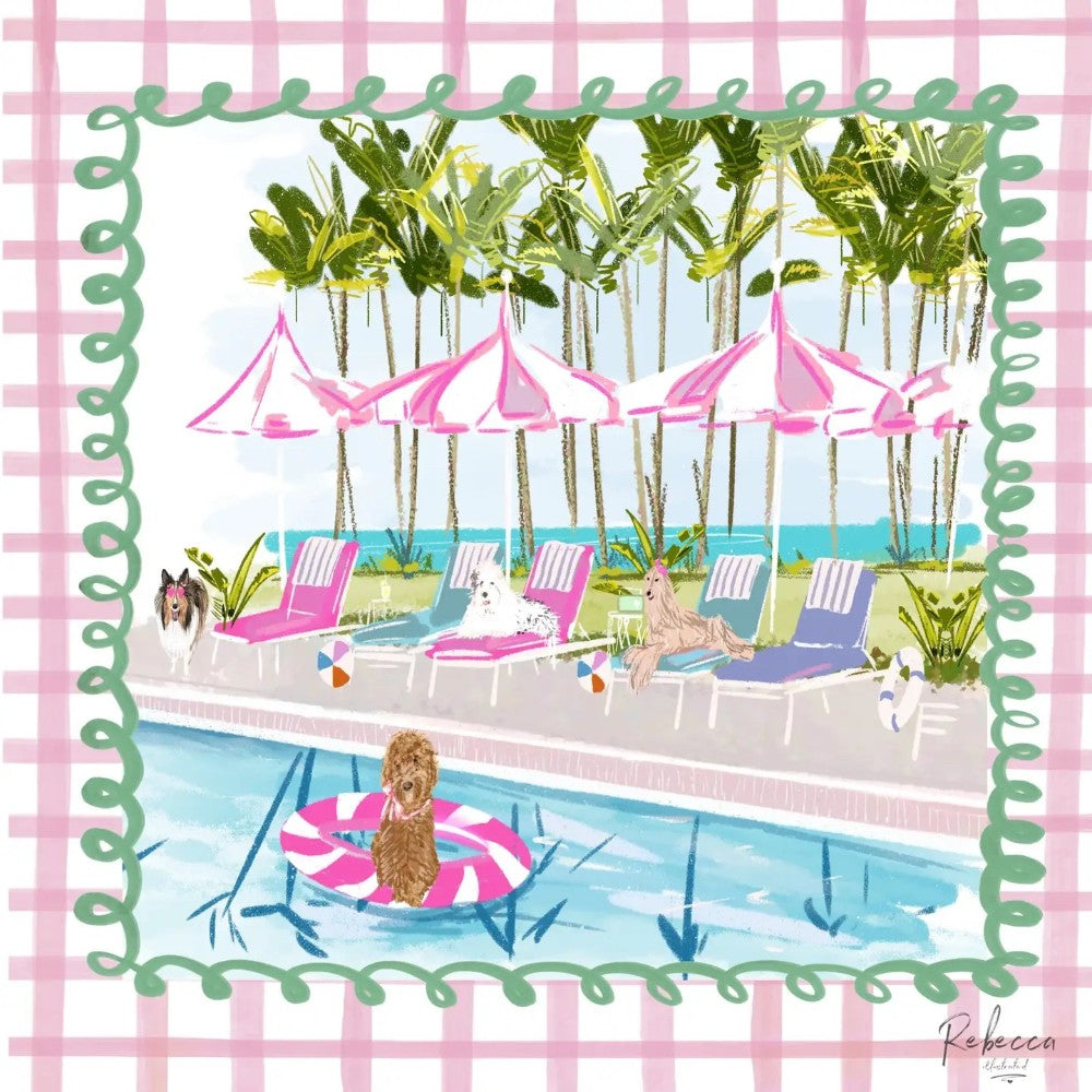 Pool Party Mahjong Mat|7993