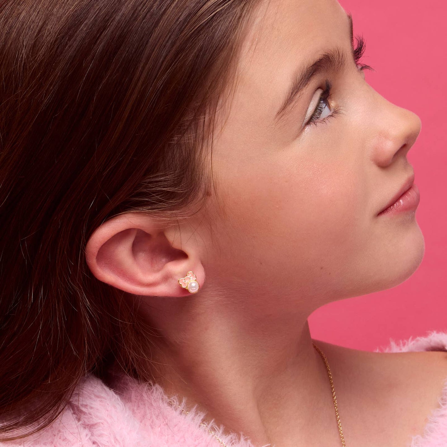 Pink Chic Bow Cutie Stud Earrings