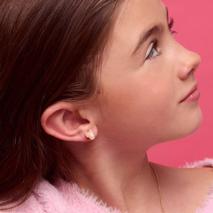 Pink Chic Bow Cutie Stud Earrings