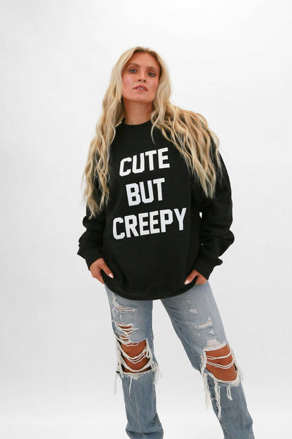 Cute But Creepy Puff Oversized Sweatshirt