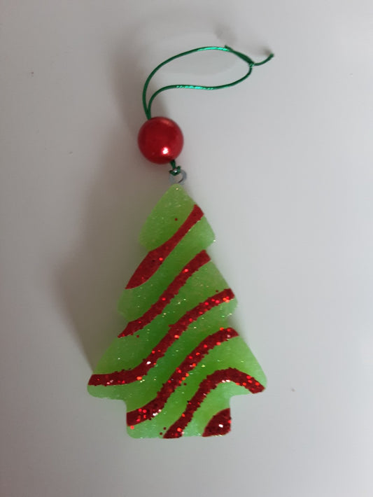 CAR FRESHIE-TREE RED GLITTER|1756