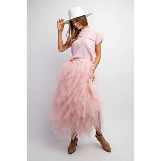 Cascading Tulle Skirt