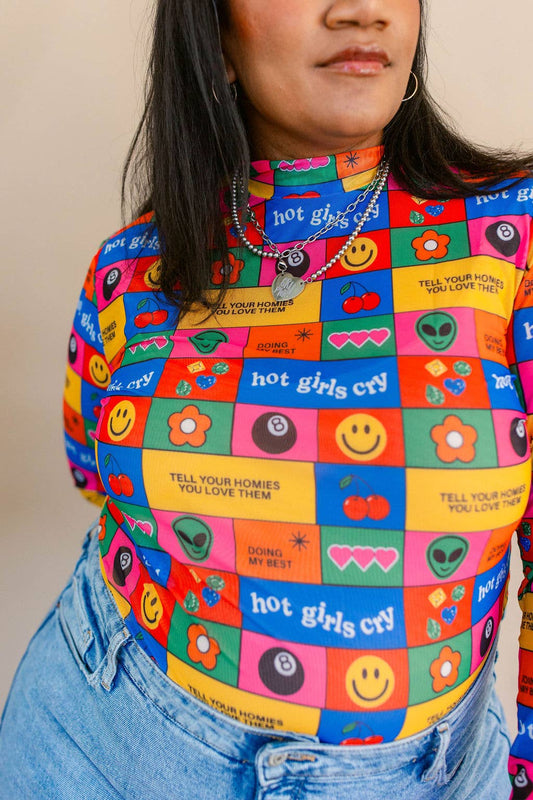 Working On Myself Peekaboo Top