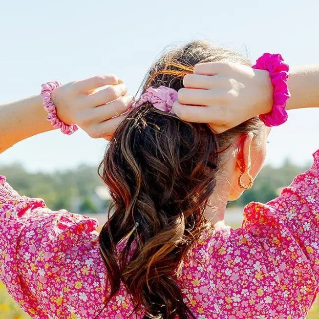 Silk Hair Scrunchie | Small | Rose All Day|4735