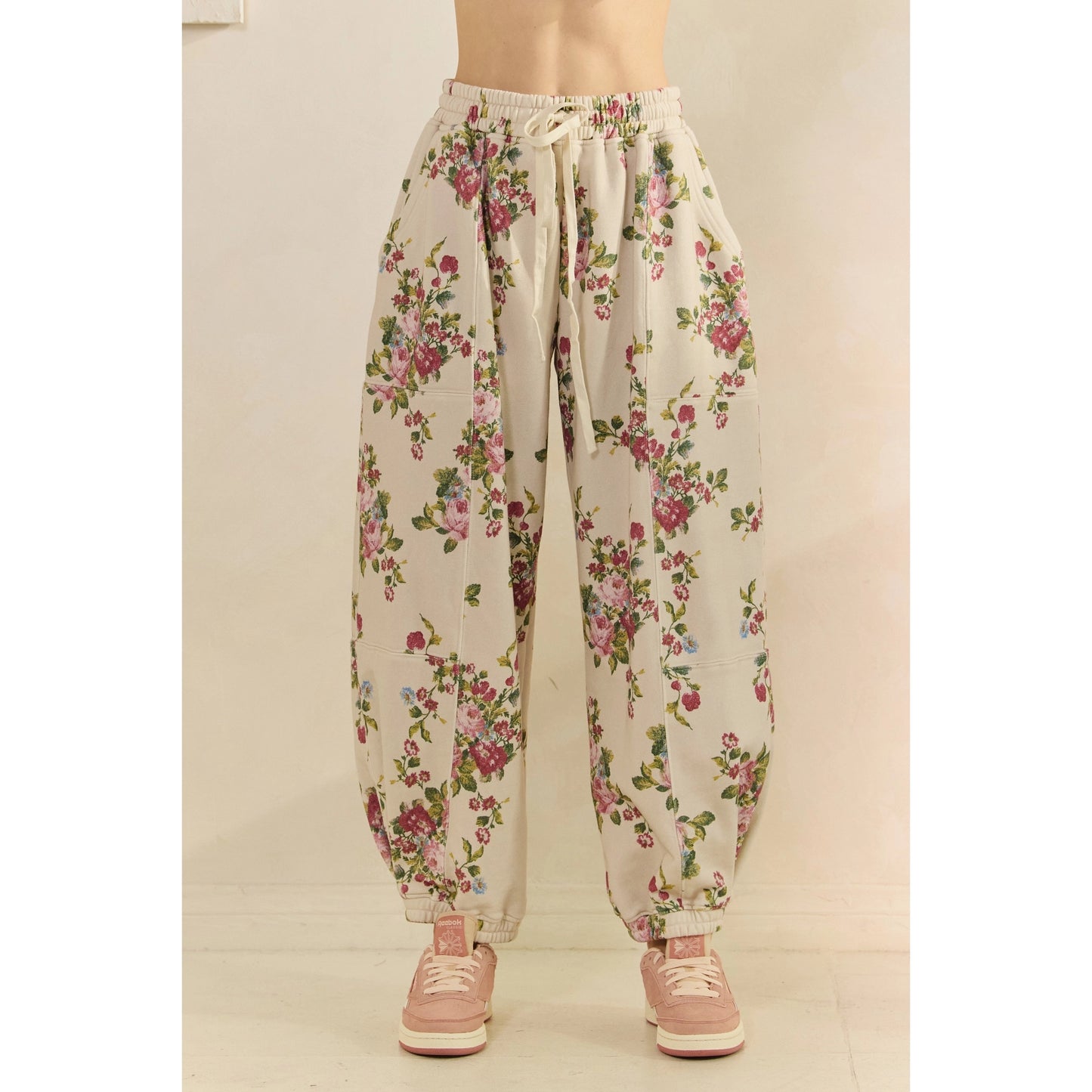 Floral French Terry Pants