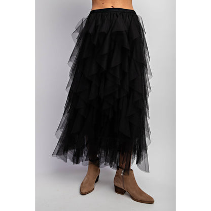 Cascading Tulle Skirt