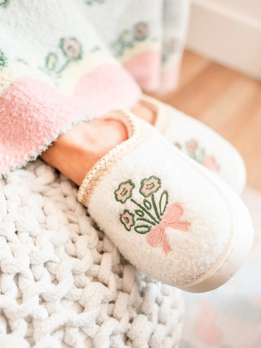 Patchwork Floral Platform Slippers|8997