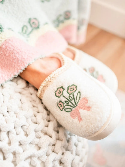 Patchwork Floral Platform Slippers|8997
