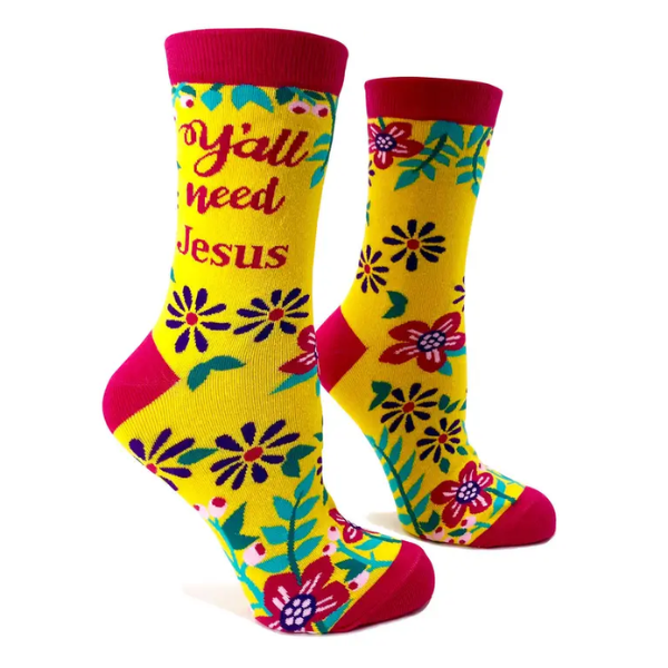 Y'all Need Jesus Socks|5648
