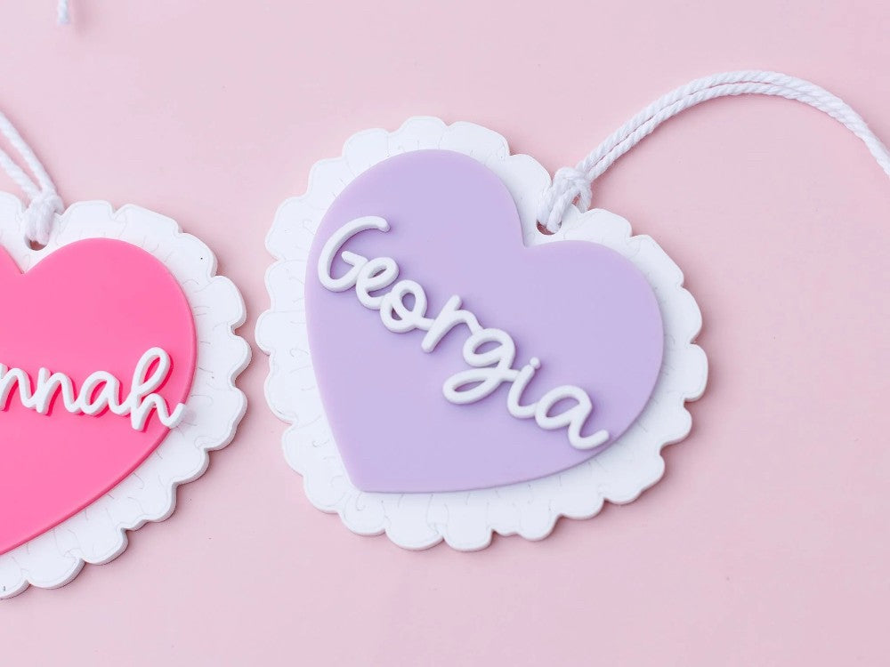 Custom Heart Name Tag|5415
