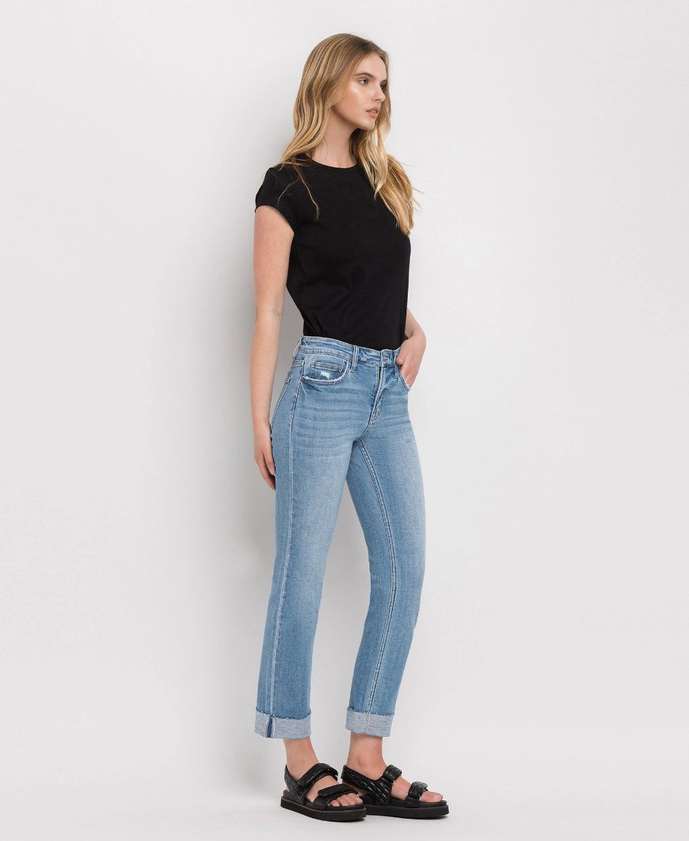 Mid Rise Cuffed Slim Fit F4121|7987