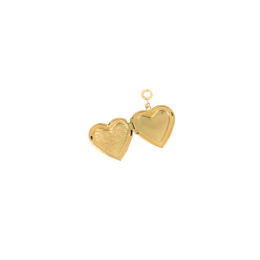 Heart Locket Charm - Gold|1410