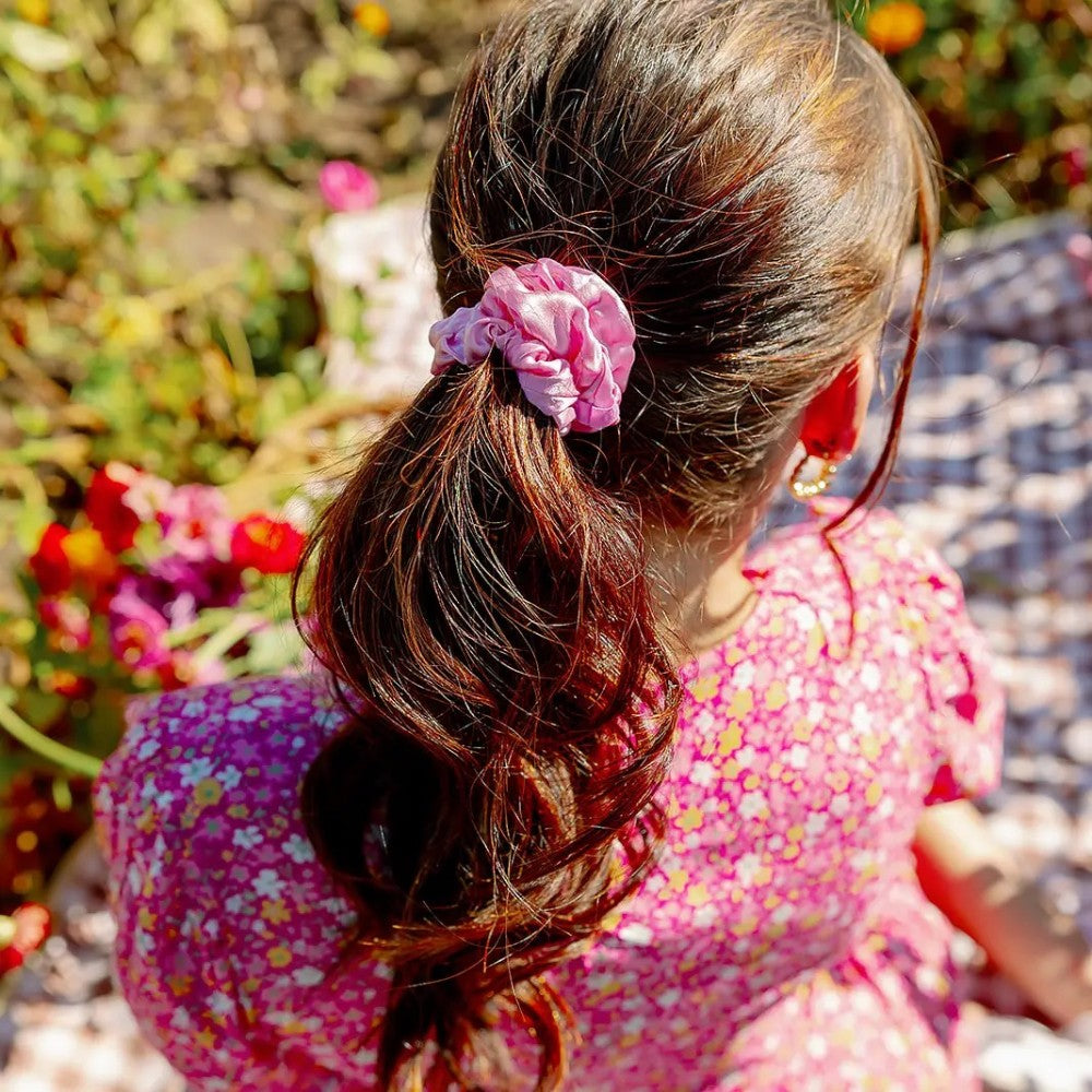 Silk Hair Scrunchie | Large | Rose All Day|4730