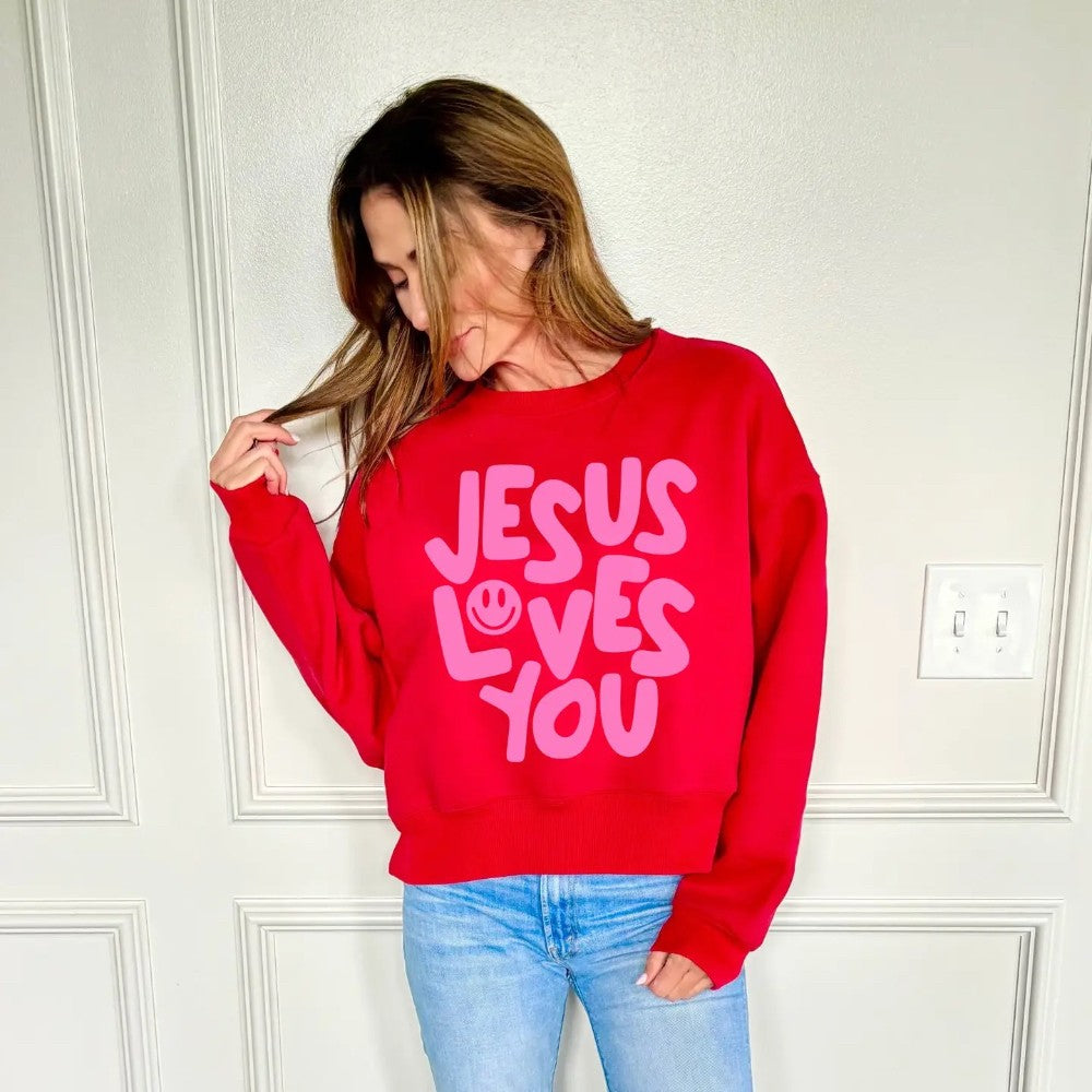 Jesus Loves You Puff Crop PREORDER|5691