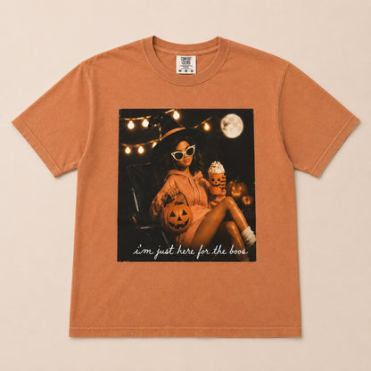 Here For The Boos Barbie Tee|8892