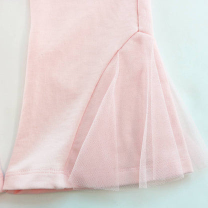 Floral Applique Trumpet Pants
