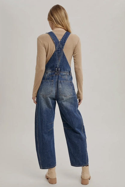 Denim Barrel Overalls|2024