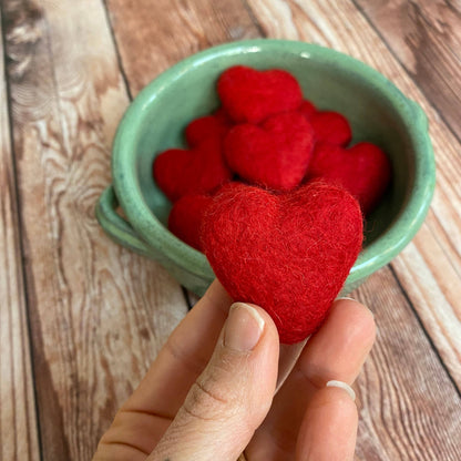 Felt Pocket Heart - Red