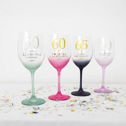 60 & Sensational Wine Glass